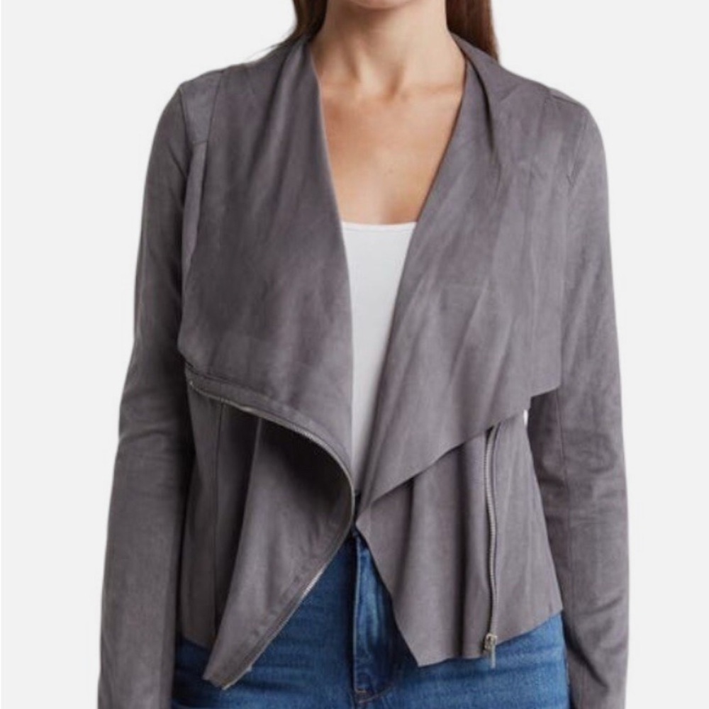 Blank NYC Dark Gray Waterfall Jacket